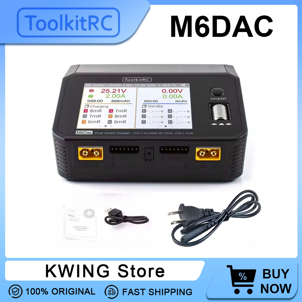Toolkitrc M6Dac Smart Charger - ToolkitRC M6DAC Dual Smart Ladegerät AC