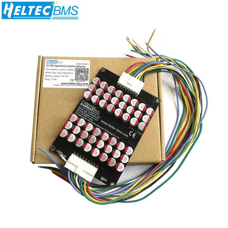 12S Lipo Battery Balancing Board - Heltec 16S 5A Kondensator Aktiver Equalizer
