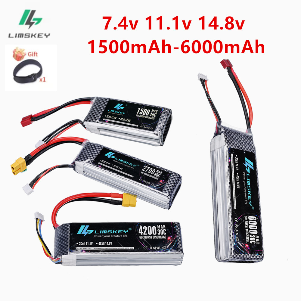 4S Lipo Battery 14.8V 6000Mah - 2S 3S 4S Lipo Batterie 7,4