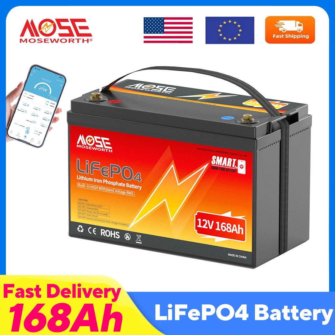 Lifepo4 12V 100Ah Bms Bluetooth - 12V 168Ah Bluetooth LiFePO4 Batterie wiederaufladbare