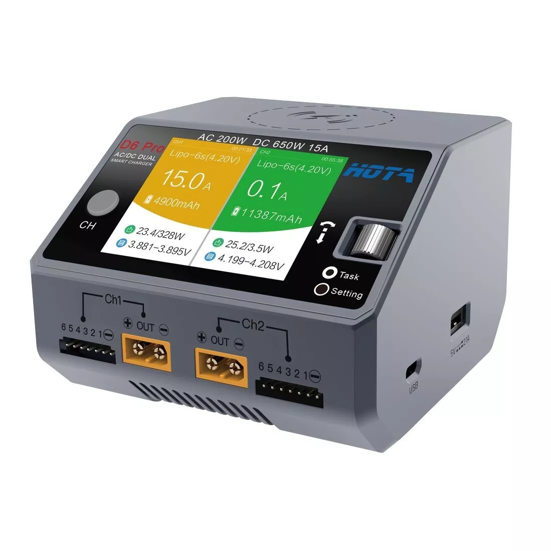 HOTA D6 Pro Lipo-Akkuladegerät – Hota D6 Pro Dual Lipo Charger Bewertung und Preis